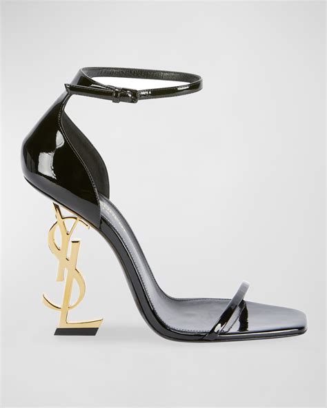 ysl opyum heels gold|ysl closed toe heels.